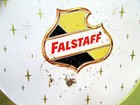 Vintage Falstaff Metal Beer Serving Tray  Some Scuffs From The Years  Nice Decor