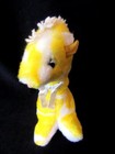 Vintage Eden Giraffe Yellow White Plush Musical   Motion Wind Up Baby Toy Lovey
