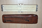Pickett And Eckel Vintage Slide Rule Model 200 Leather Case Small 6  Long
