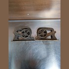 Ives Cast Iron Sliding Pocket Door Hanger Rollers Barn Door Sliders Antique 2
