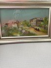 Vintage Reverse Painting On Glass  Of Colgate University