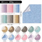 Double Sided Bright Colored Cardstock Paper For Crafts 24 Pack Sheets Box