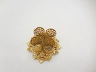 Vintage Vanity Lipstick Holder Gold Tone Filigree 4 Lipstick Holder