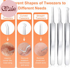 Pimple Popper Tool Kit   15 Pcs Professional Stainless Steel Blackhead Remover C