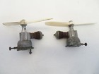 Vintage 1950s Cox Thimble Drome X3 Gas Powered Motors   Propellers Untested