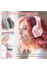 Ozeino Zw1 Rgb Gaming Headset 7 1 Surround   Mic For Ps4 Ps5 Pc Xbox Pink New Rd