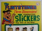 Vintage 1977 Hanna-barbera Flintstones 3-d Puffy Sticker Set Of 12 Sealed Moc 
