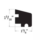 1-3 8 In  X 1-5 16 In  X 84 In  Vinyl Composite Sill Molding