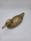 Solid Brass Duck Large Bird Figurine Doorstop  15 5  Huge 