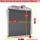 4 Row Radiator Fits Chevy C k 3100 3600 3700 3800 3900 Pickup Suburban 1947-1954