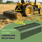 3 Point 60   Landscape Rock Rake For Category 1 Tractor Attachment Gravel Lawn