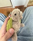 Jellycat Timmy Turtle Bag Charm     Soft Plush Toy Keychain Best New