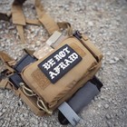 Carry The Fire Ctf Be Not Afraid Patch Embossed Pvc Hook Backing Not Fog Bcs Tfd
