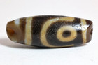 Authentic Ancient Old Tibetan Big Bead 2 Eyes Dzi Nepal Himalayan Agate Stone