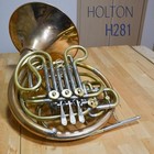 Holton H281 Full Double Horn Raw Brass Finished With Hard Case