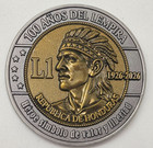 1926 Honduras Cacique Lempira 100aniv 2026 Huge 50mm 2  Bimetallic Coin Medal  a