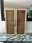 Kate And Laurel Ori Rattan 2-door Wall Cabinet - 22x28