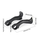 2pcs Bicycle Ergonomic Bar Ends Extender For 21 8-22 2mm Handlebars Bar End Grip