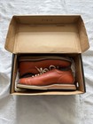 Vtg Hyde Bowling Shoes Size 7 Orange Leather Lace-up Oxford W1951-br Euc 38