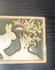 Scott Weaver Tile - Rabbit - 8  X 4  - Horton  Michigan - Green