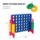 Jumbo 4-to-score Game Set Giant 4 In A Row Kids Adults W  42 Jumbo Rings