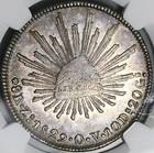 1829-zs Ov Ngc Au 53 Mexico 8 Reales Zacatecas Rare Coin Pop 2 2  23072801c 