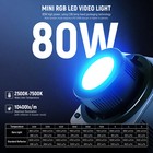 Neewer Rgbww Led Light  80w Bowens Mount  2500k-7500k  72wh Battery  100w Pd