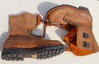 French Late 1950 s early 60 s Natural Leather Heavy Duty Buckle Top  ranger  Boo