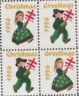 1956 Christmas Seals Full Stamp Sheet United States Children Carrying Tb Cross