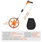 Folding Distance Measuring Wheel 12 5 Inch 99999ft Measure Portable W  Bag