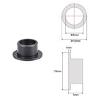 4pack Flanged Sleeve Bearings Pom Wrapped Oilless Bushings Black 8mmx10mmx7mm