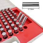 Class Zz Steel Minus Pin Gage Set - 125 Pieces 0 501-0 625  M3  Heat Treated
