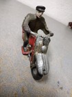 Antique Hubley Harley Davidson Cast Iron Motorcycle W  Policeman Driver