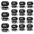 15pcs Digital Aquarium Thermometer Set - Lcd Water Temperature Gauge For Fish  