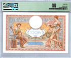 France 100 Francs 1937 Pick  78c Pmg 45 Choice Xf