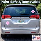 Stickios Little Princess Baby On Board Stickers  non-magnetic  Made In Usa