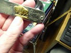 Antique Early  heintz Bros  Jewelers   Ring Makers Gauge Tool  Embossed Buffalo