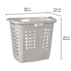 Sterilite Ultra Easy Carry Plastic Laundry Basket  2 1 Bushel  Grey  4 Pack