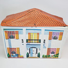 Medium Vintage Ideal Petite Princess Dollhouse Vinyl Fold-out Case  orange Roof 