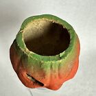 Vintage Halloween Pulp Paper Mache  Jack O Lantern Pumpkin W  Insert 4 5    Small