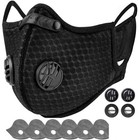 Reusable Half Face Cover Mask Respirator Filters Bike Sports Worksite Facepiece