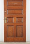 Antique 7 Panel Chestnut Entry Door 83 125 X 35 75 In 