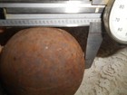 Antique 2 2 1   Civil War Cannon Ball 2 Lbs  10 Oz   