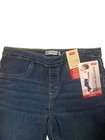 Nwt Levis Pull On Jeggings Girls 16 Stretch Adjustable Waist Blue Denim