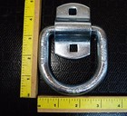 4 Bolt On 1 2  D Rings Flatbed Truck Car Trailer Tie Down Strap Rope Ring Silver