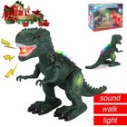 Electric Roaring Dinosaur Kid Toy With  Roaring Sounds Led Light Action Walking