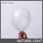 Partywoo Pearl White Balloons 100pcs 12 Inch Metallic White Latex Balloon For An
