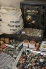 Estate Sale Treasure Lot Gold Silver Copper Bullion  999 Bars Coins Bills Gems