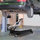 Low Profile 15gal Oil Drain Pan With Electric Pump Portable For Truck Cars Suv