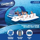 Bestway Hydro-force Tropical Breeze 6 Person Inflatable Party Island Water Float